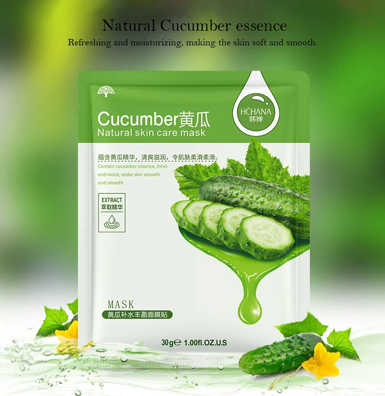 Fresh Fruits Facial Masks Face skincare Moisturizing Firming Hydrating Korean Face Mask Facial Skin Care Prodcuts