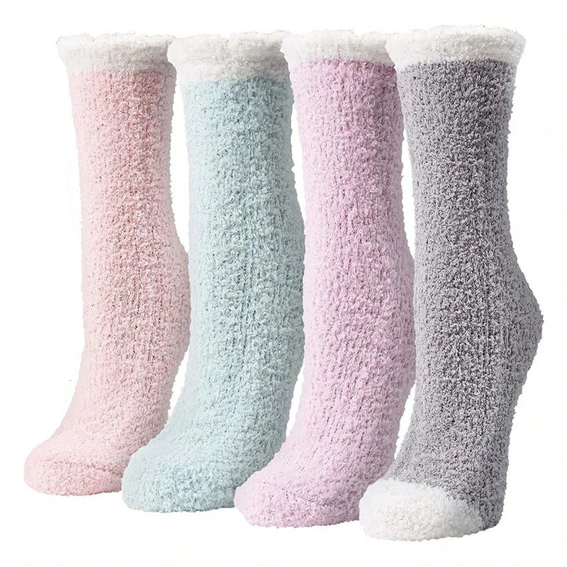 Fuzzy Cute Thick Thermal Fluffy Soft Sleeping Socks