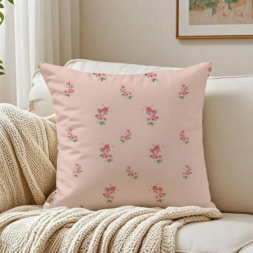 Roses Bloom In Mid-spring Cushion Cover Pillowcase Anti-dustmite