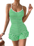 Elegant Slim Fit French Ruffle Edge Jumpsuit