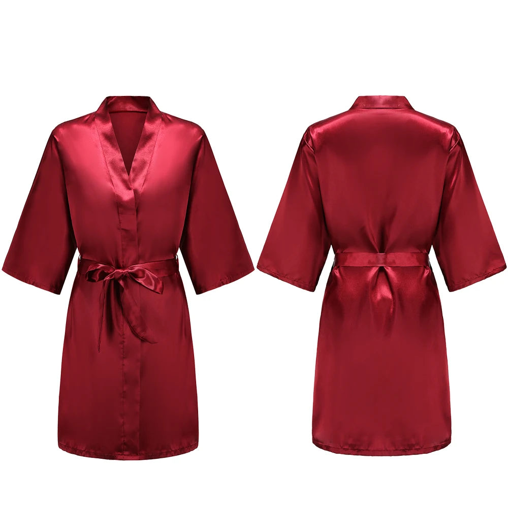 Pure Short Silky Robes