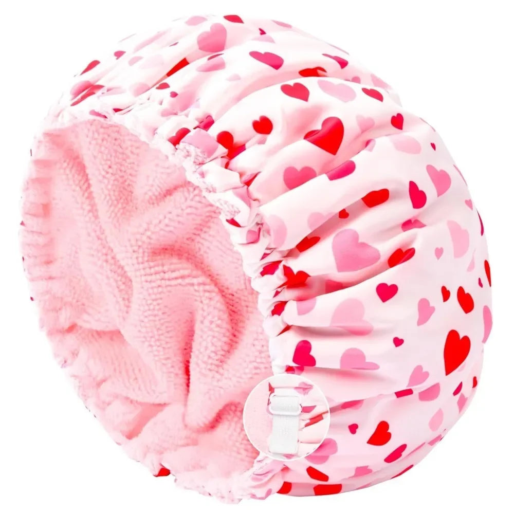 Waterproof 3 in 1 Shower Cap Adjustable Polyester Absorbent Ultra Fine Fiber Dry Cap