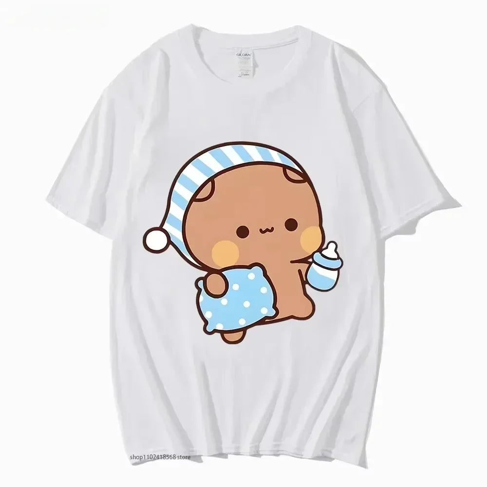 Graphic Cute Going To Sleep with DuDu Bear Graphic Tshirt
