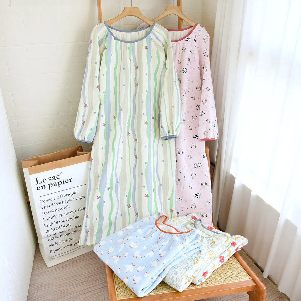 One Size Warm Cotton Loose Housedress