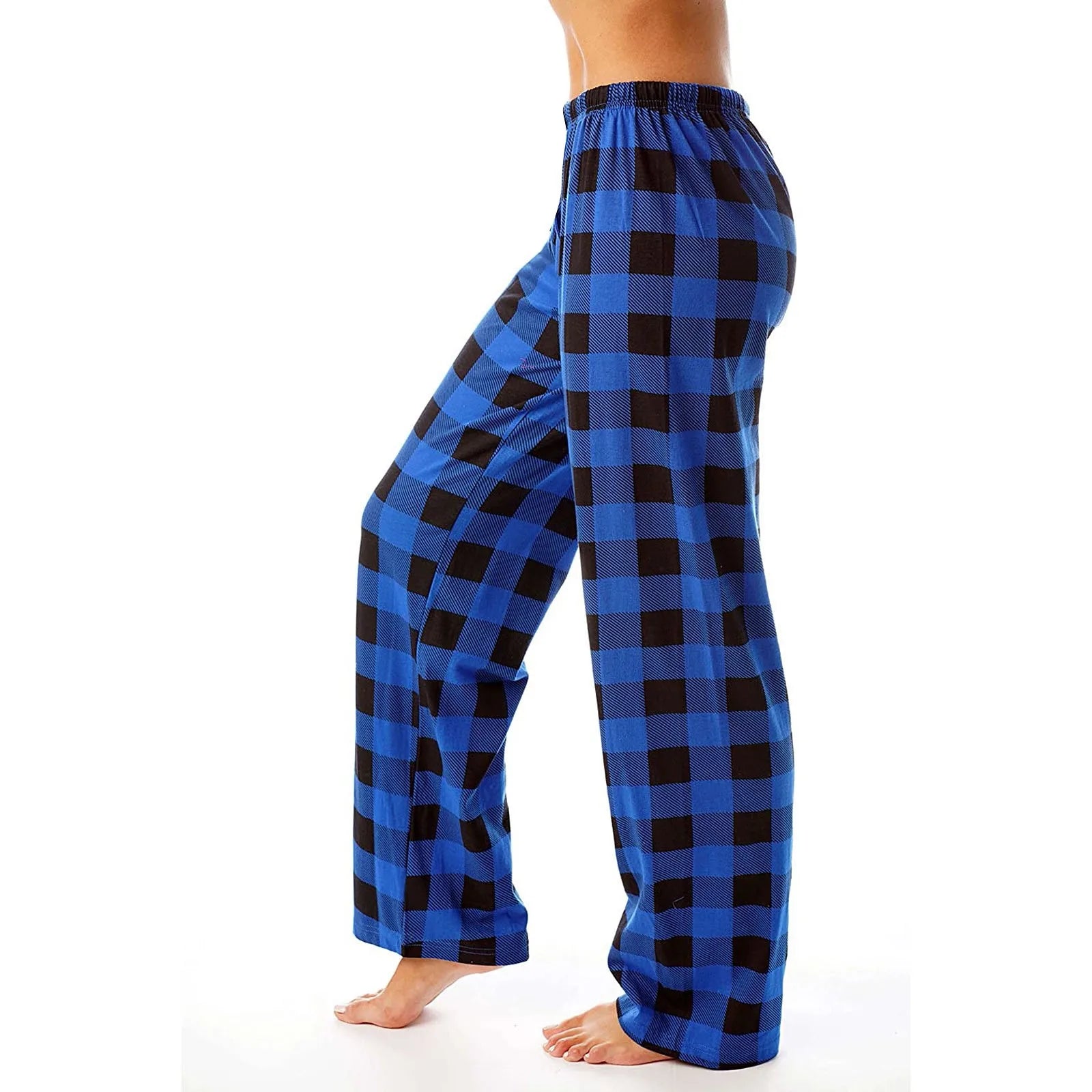 Plaid Cotton Loose Ladies Pajama Pants