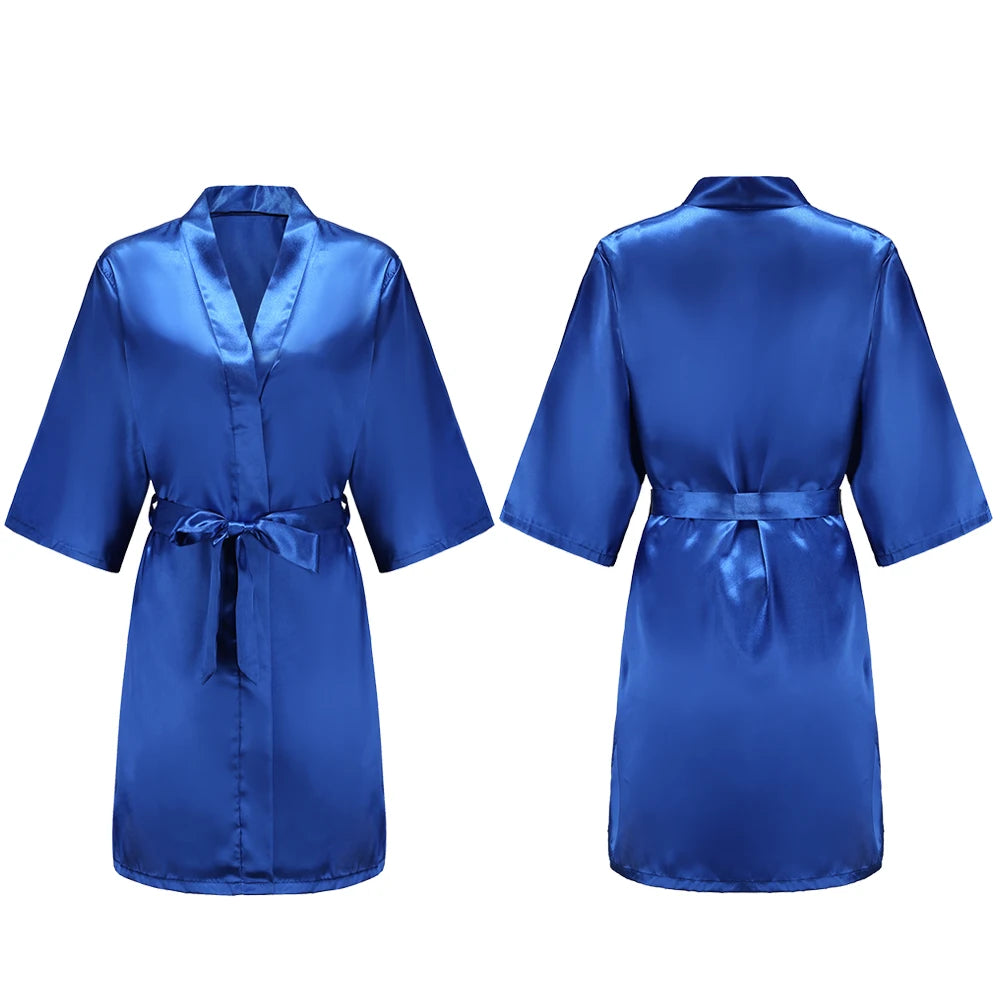Pure Short Silky Robes