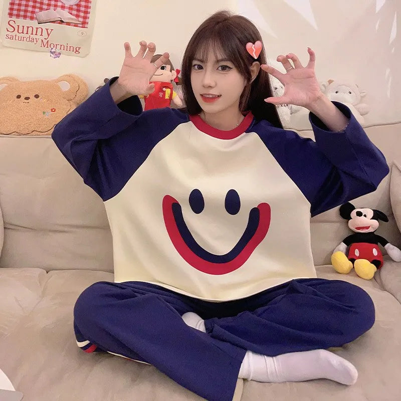 Long-sleeved Pants Leisure Cotton Homewear