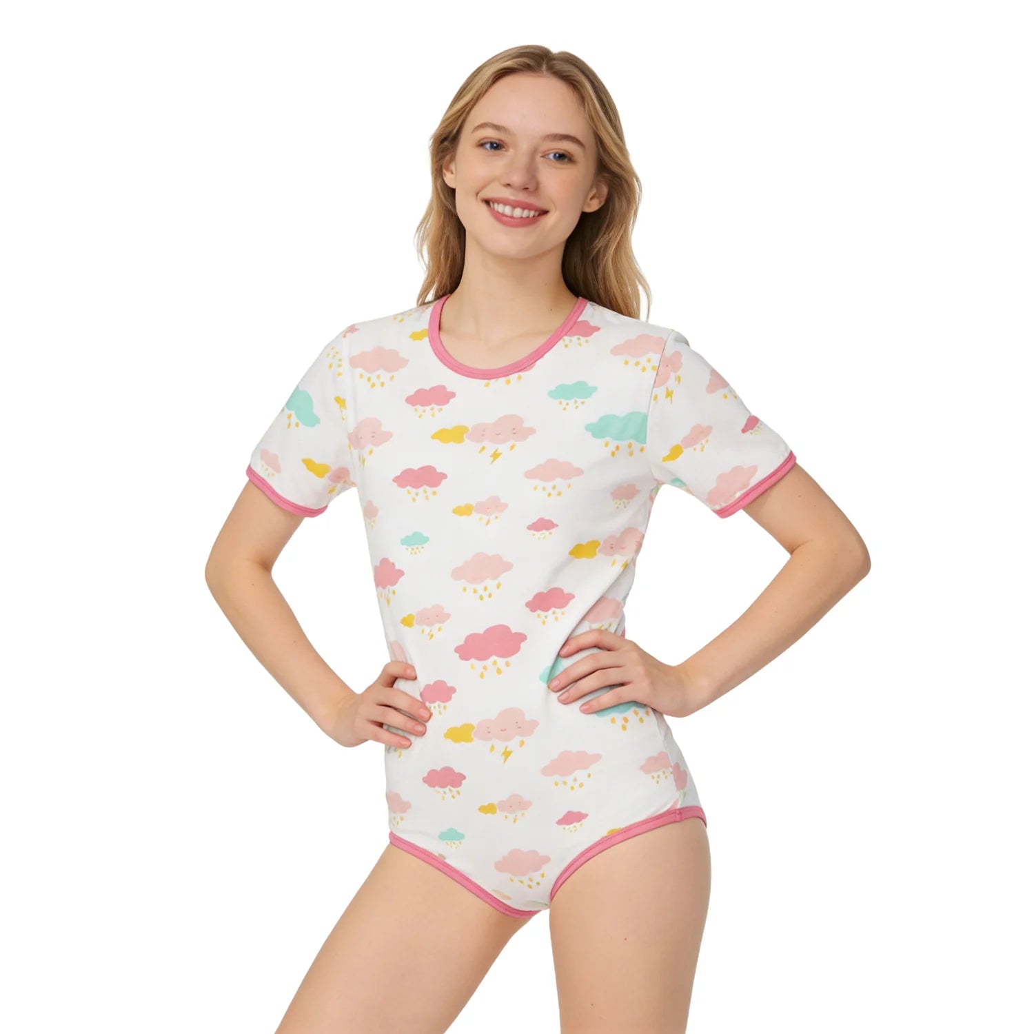 Ladies Cloud Onesie Romper