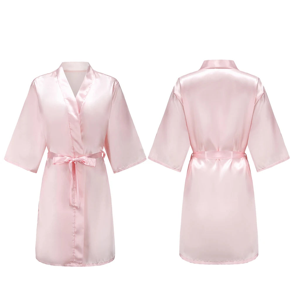 Pure Short Silky Robes