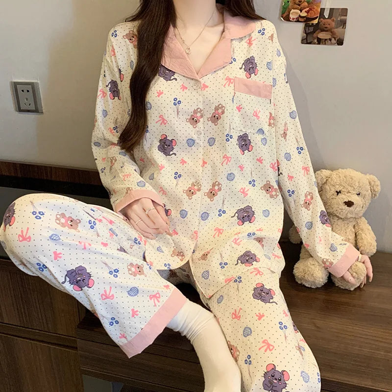 Lady Spring Two- Piece Set Pajamas