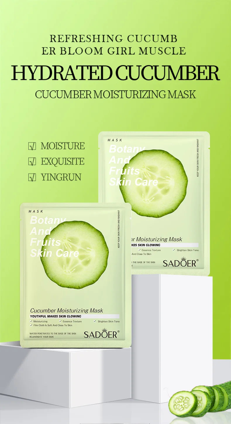 Natural Plant Face Mask Beauty Skincare Facial Masks Moisturizing Firming Hydrating Facial Mask Face Care Korean Cosmetics 8pcs