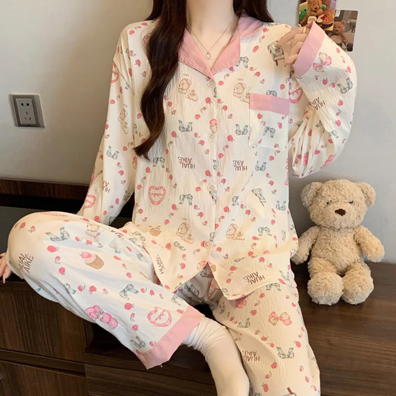 Lady Spring Two- Piece Set Pajamas