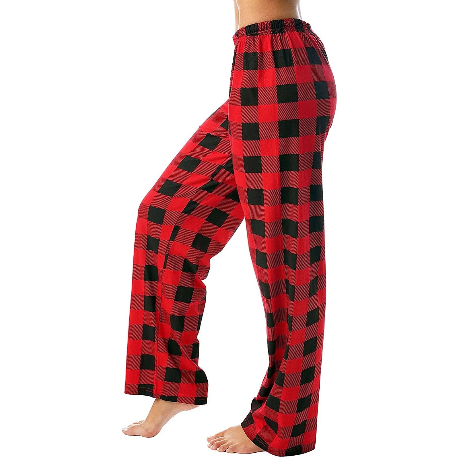 Plaid Cotton Loose Ladies Pajama Pants