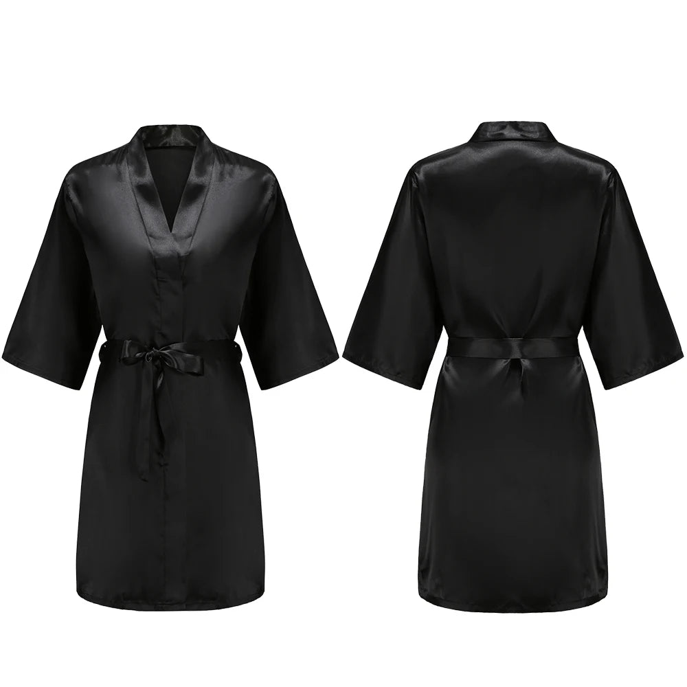 Pure Short Silky Robes