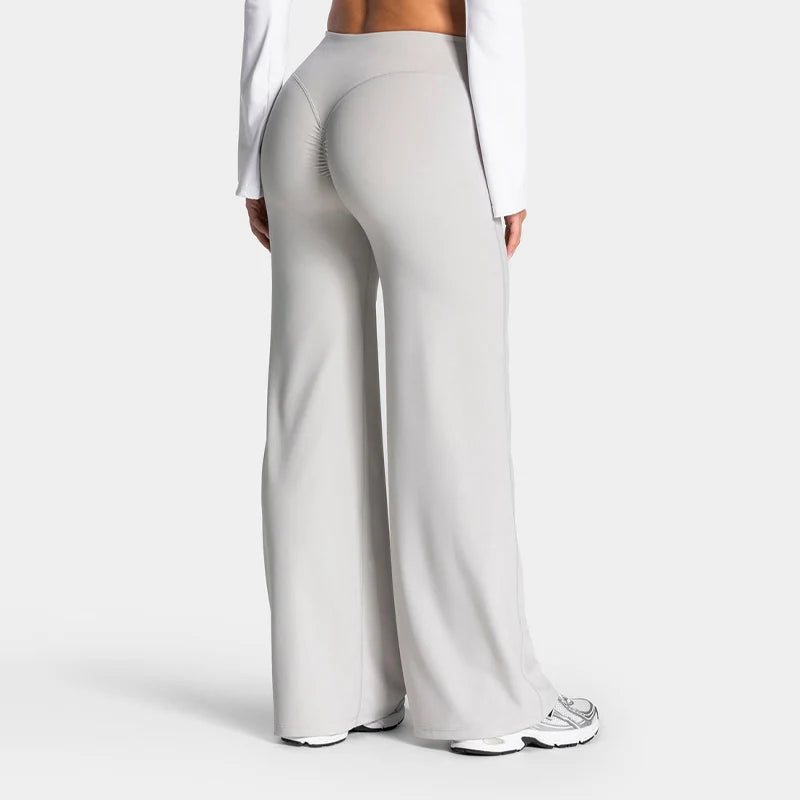 Scrunch Butt Lifting Wide Leg Leggings Baggy Straight Lounge Pants