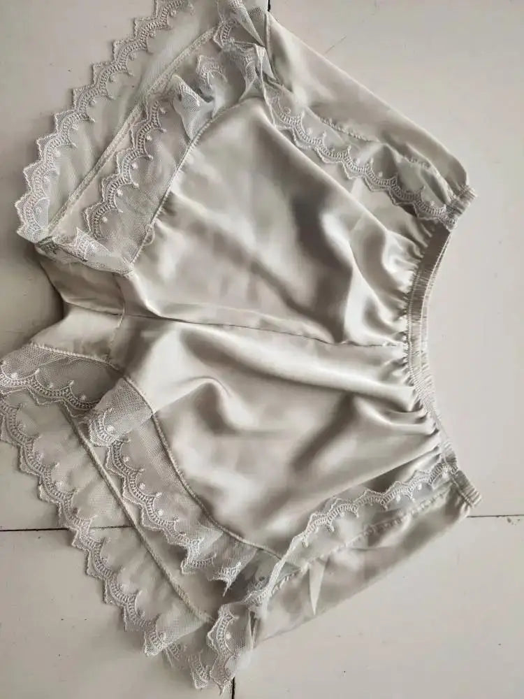 Lace Silk Fashion Pants