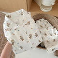 Sweet Print Women's Lapel Neck Pajamas Set