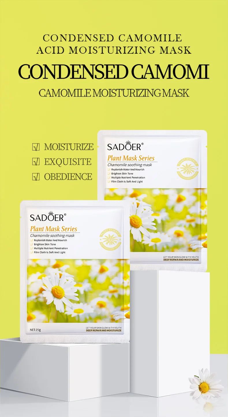 Natural Plant Face Mask Beauty Skincare Facial Masks Moisturizing Firming Hydrating Facial Mask Face Care Korean Cosmetics 8pcs