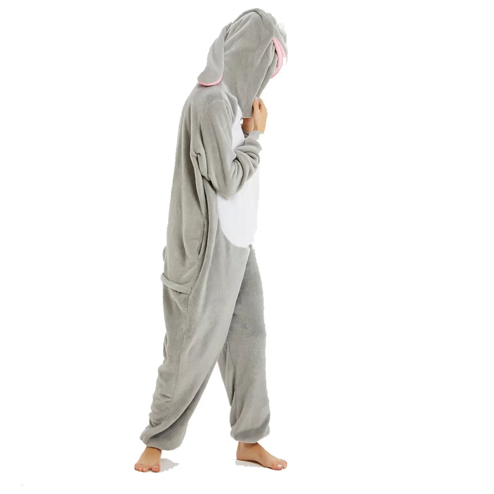 One Piece Hooded Bunny Animal Onesie