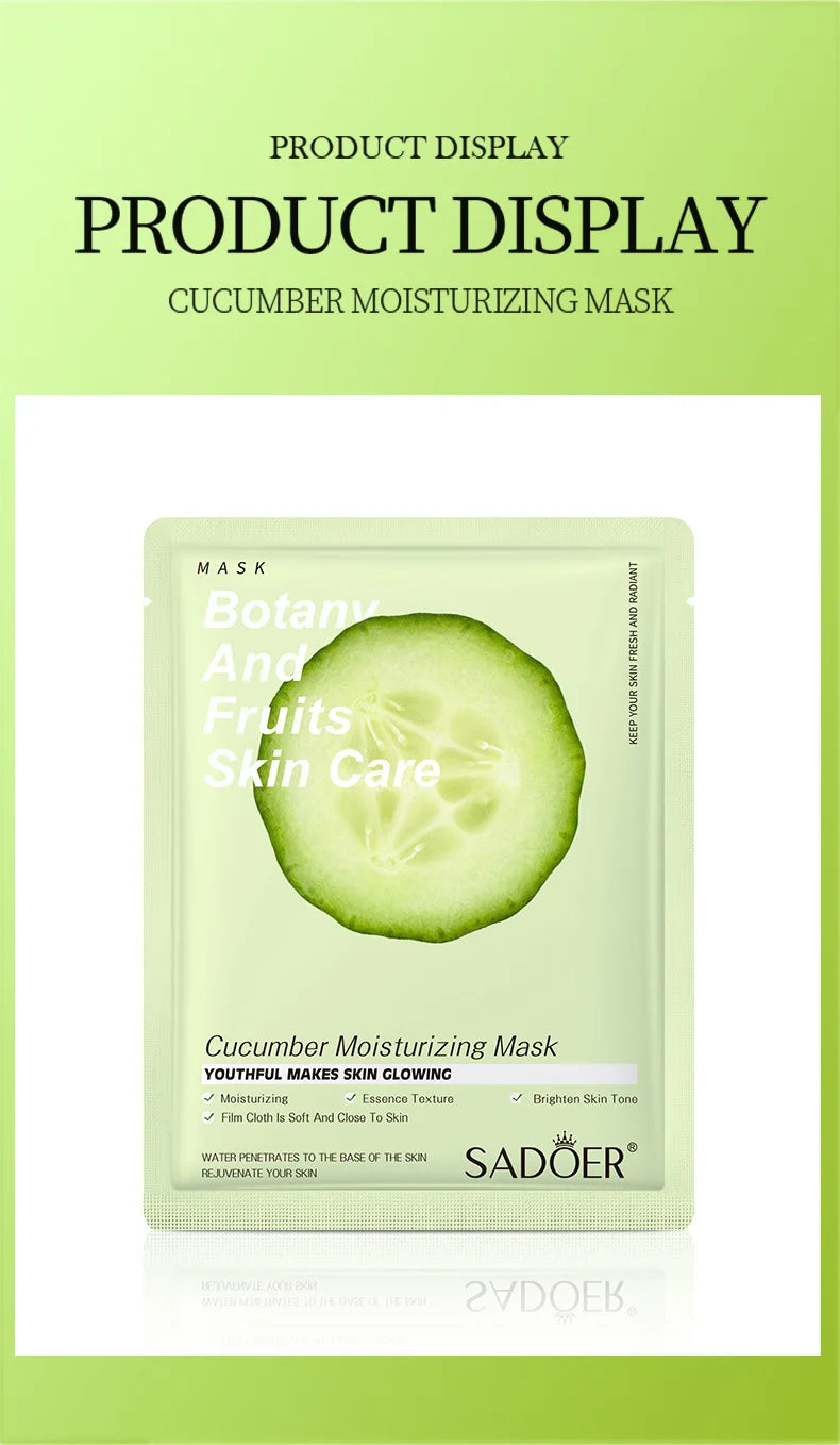 Natural Plant Face Mask Beauty Skincare Facial Masks Moisturizing Firming Hydrating Facial Mask Face Care Korean Cosmetics 8pcs