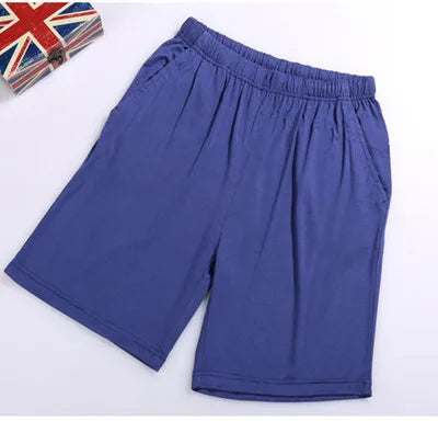 Loose Elastic Waist Solid Sleep Bottoms