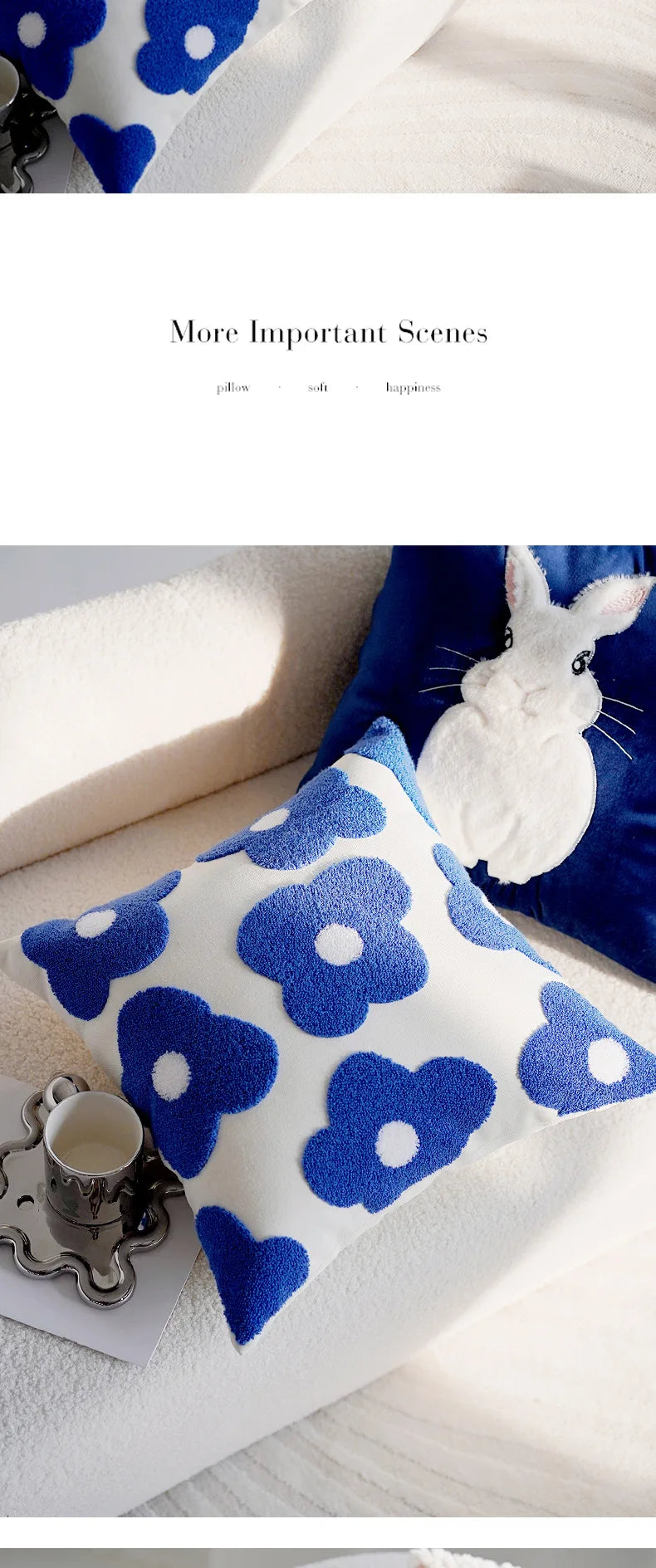 Plush Velvet Throw Pillow Decorative Cushion Cover