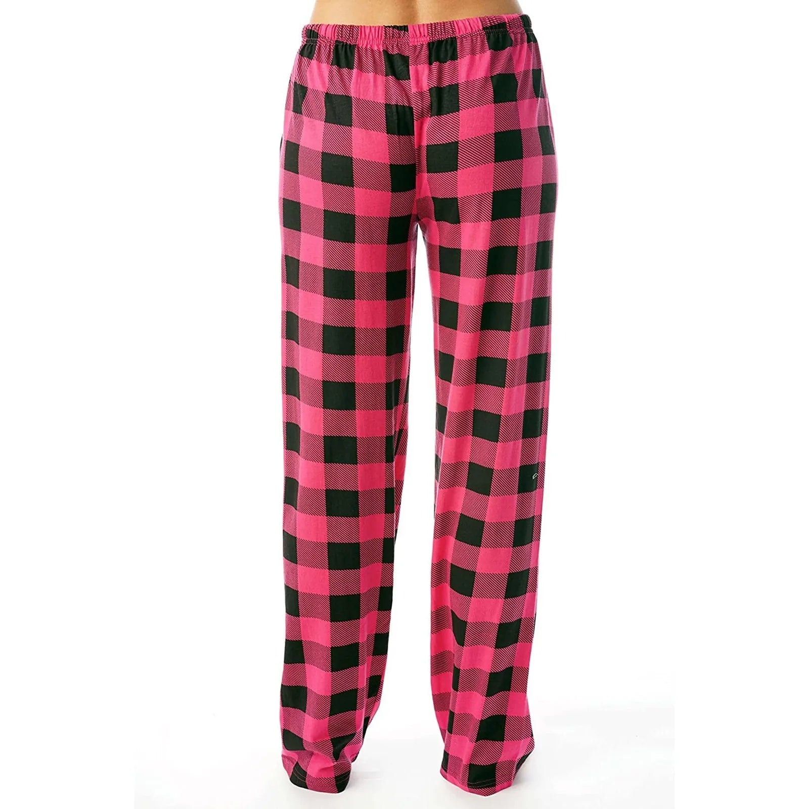 Plaid Cotton Loose Ladies Pajama Pants
