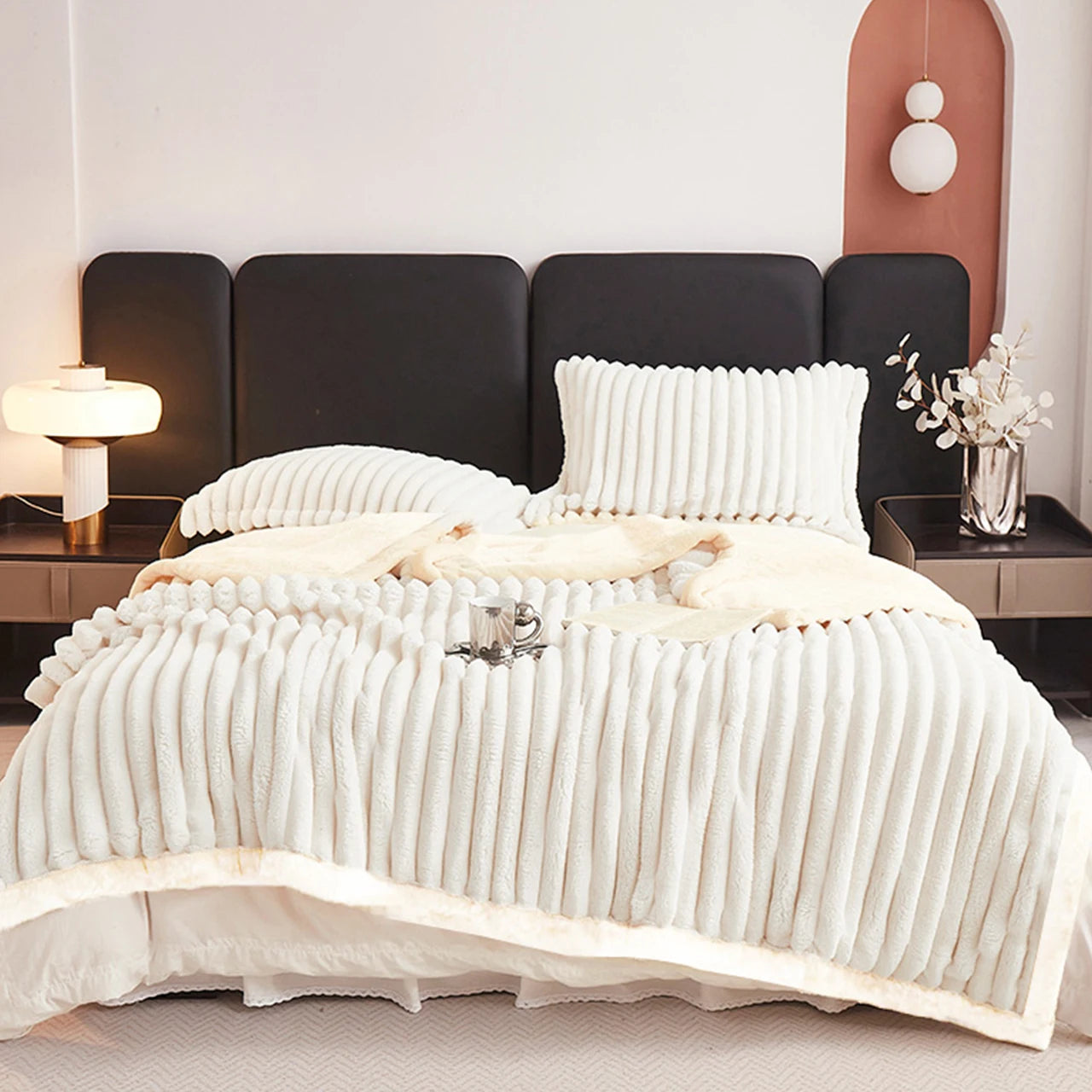 Weighted Fleece Blanket -Soft Throw Sherpa
