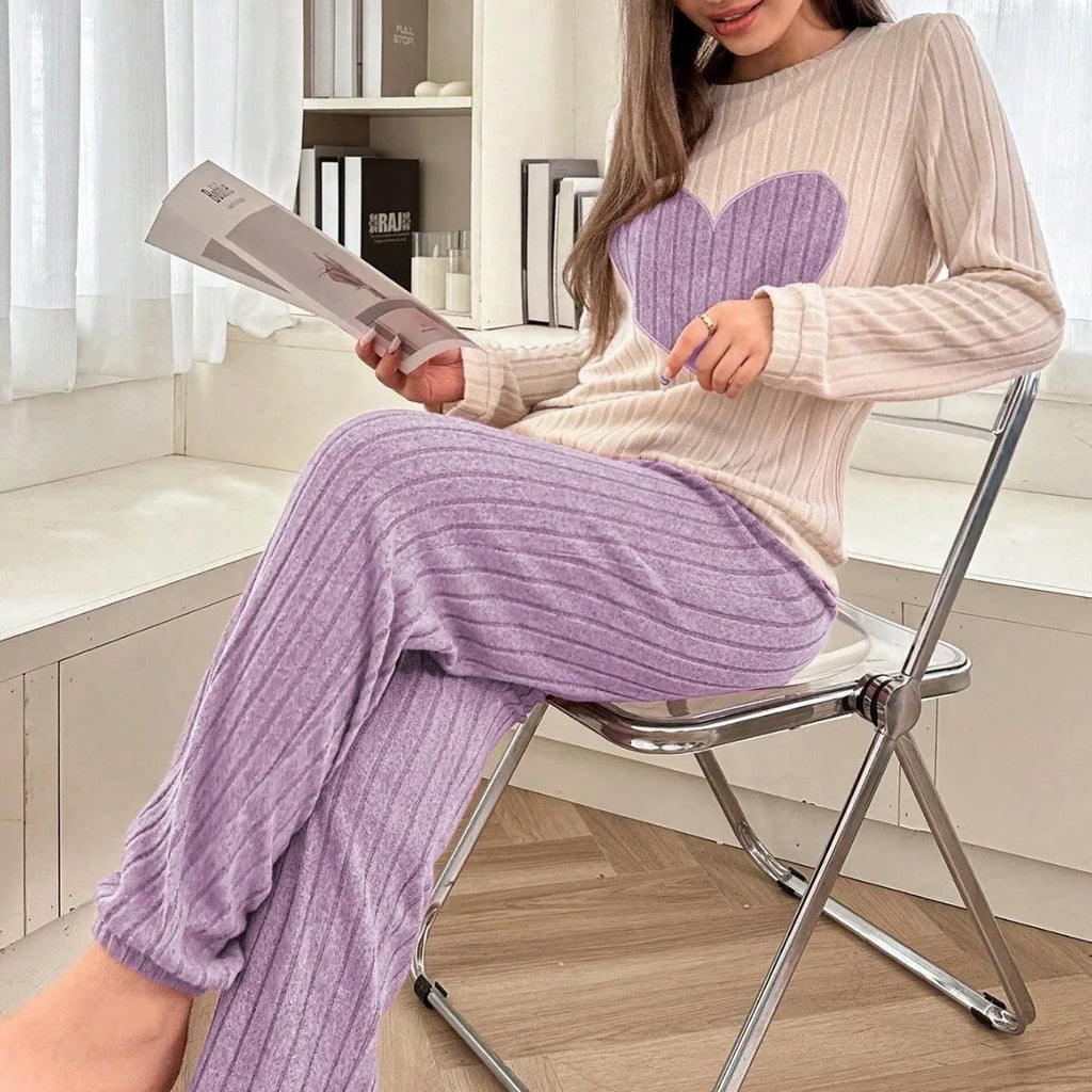Women Casual and Comfortable Heart Shaped Home Clothes