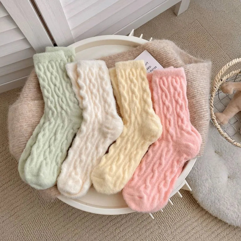 Fashionable Cute Fried Dough Twists Socks