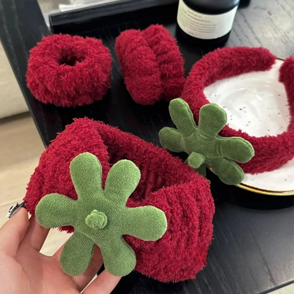 Fruits and Animal Ears Cartoons Face Wash Hair Bands 2pcs/set