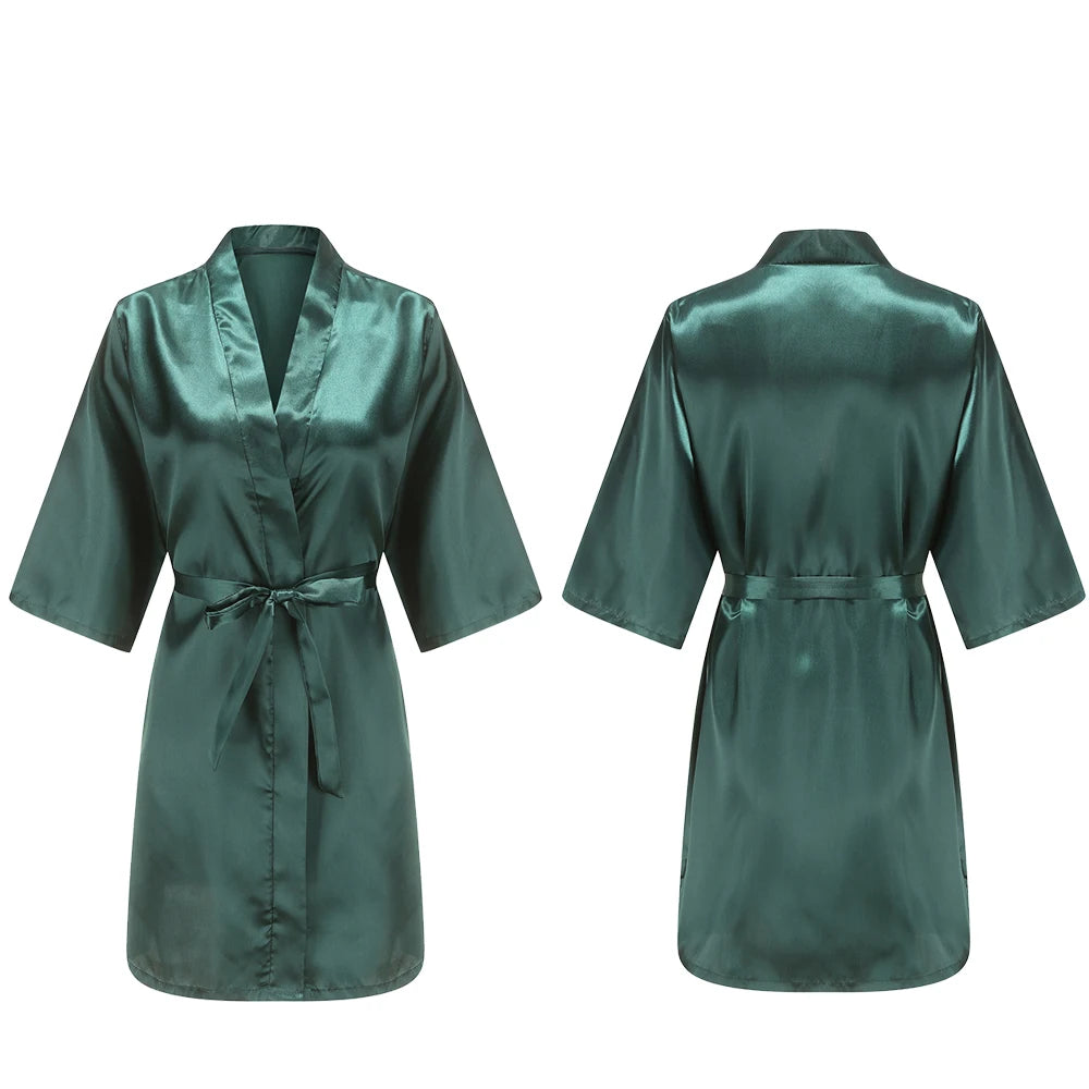 Pure Short Silky Robes