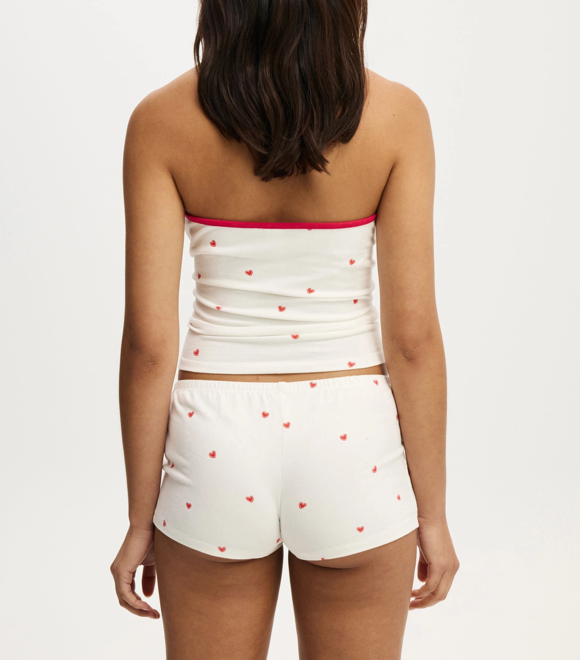 Cotton Slim Tank Tops Shorts Pajama Sets New Basic Camisole Preppy Style Crop Top