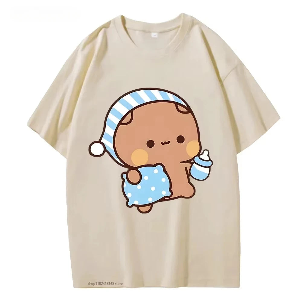 Graphic Cute Going To Sleep with DuDu Bear Graphic Tshirt