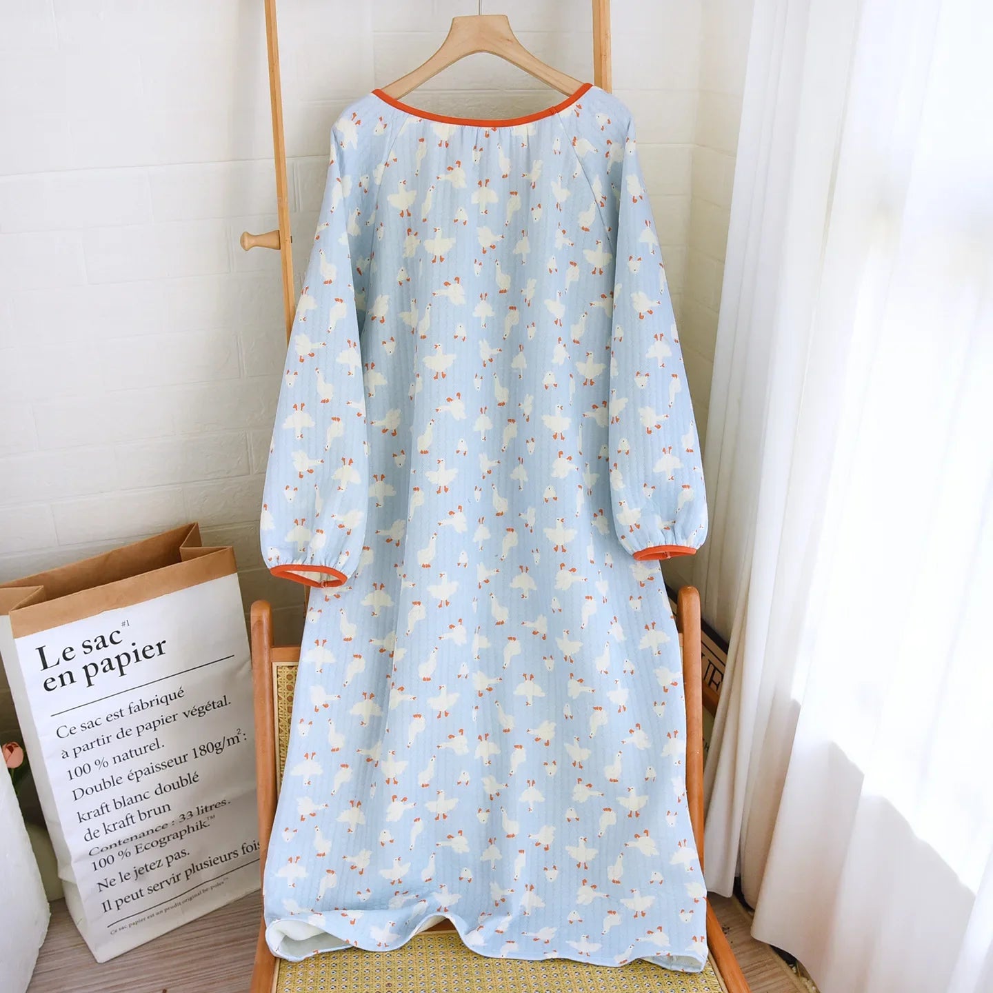 One Size Warm Cotton Loose Housedress