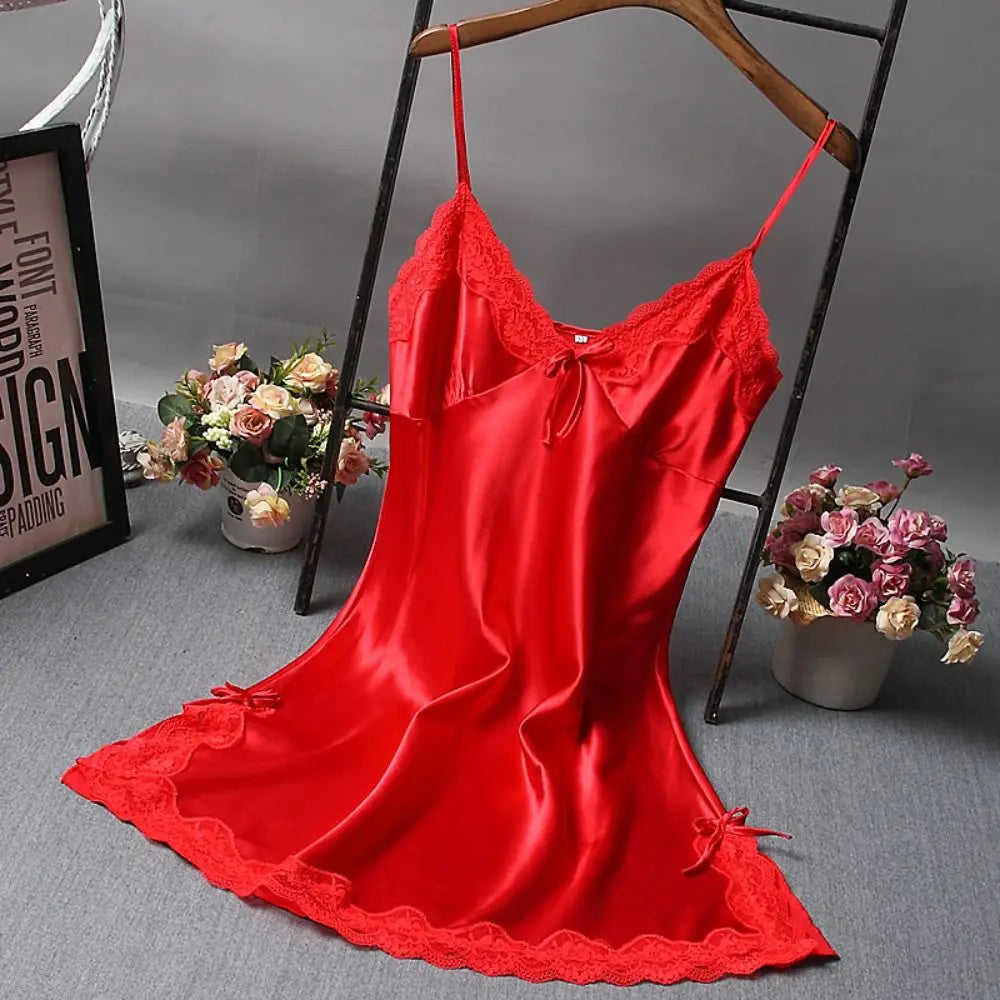 Sexy Lace Patchwork Lingerie Nighty