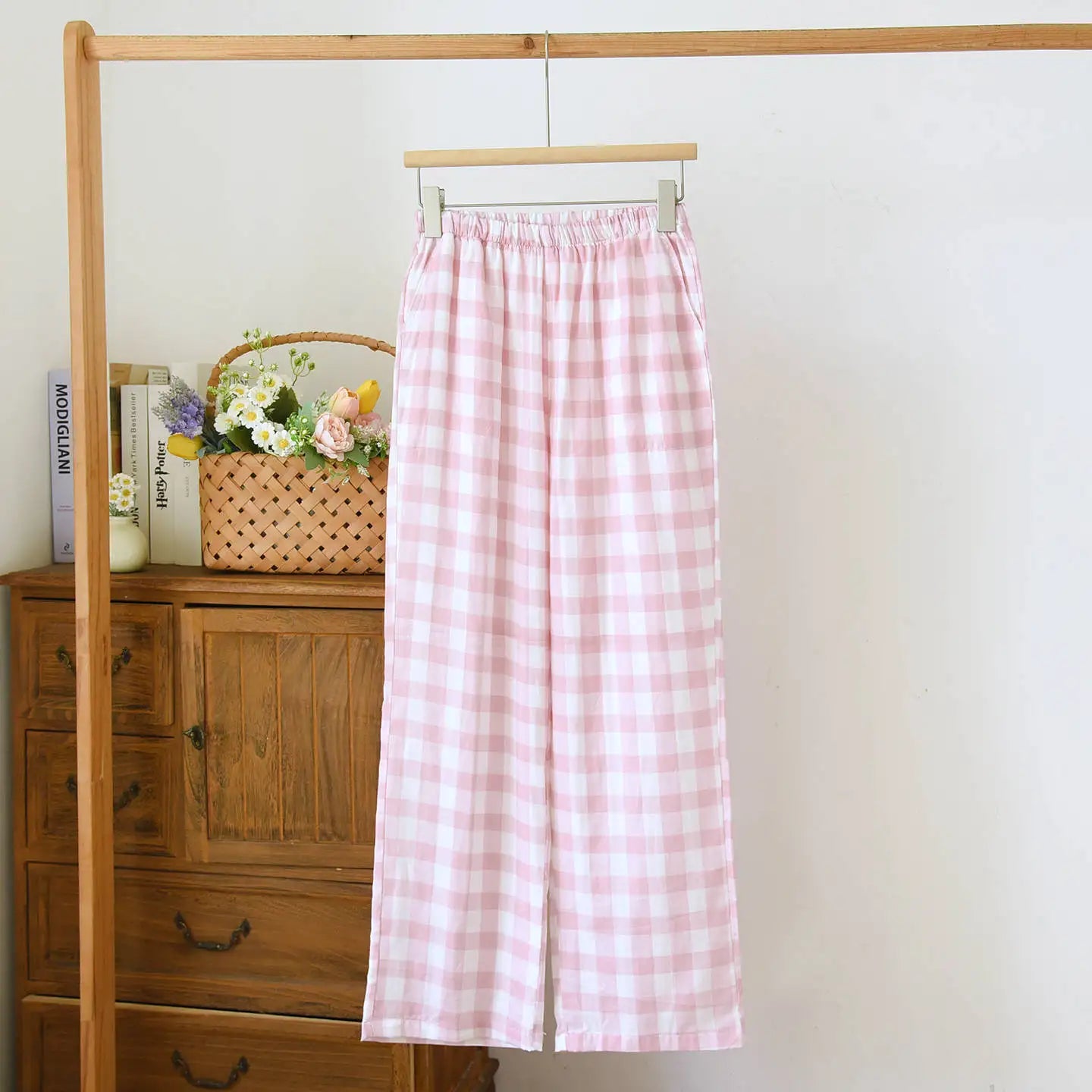 Women's Sleeper 100% Cotton Multi Color Printed Pants Casual Loose Bottoms