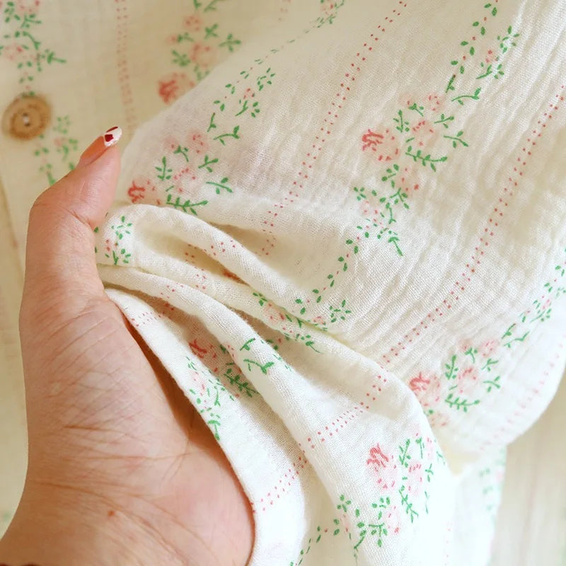 Ladies 100% Cotton Gauze Pajama Loungewear