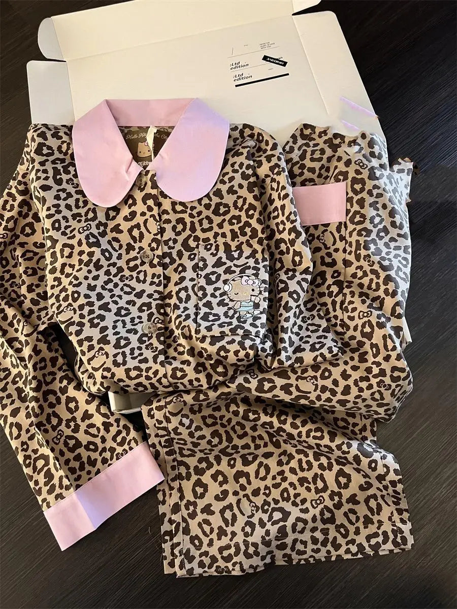 Hello Kitty Kawaii Leopard Print Set