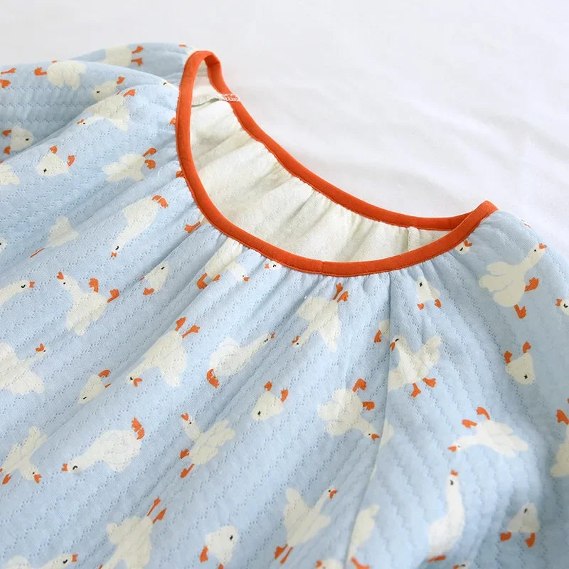 One Size Warm Cotton Loose Housedress