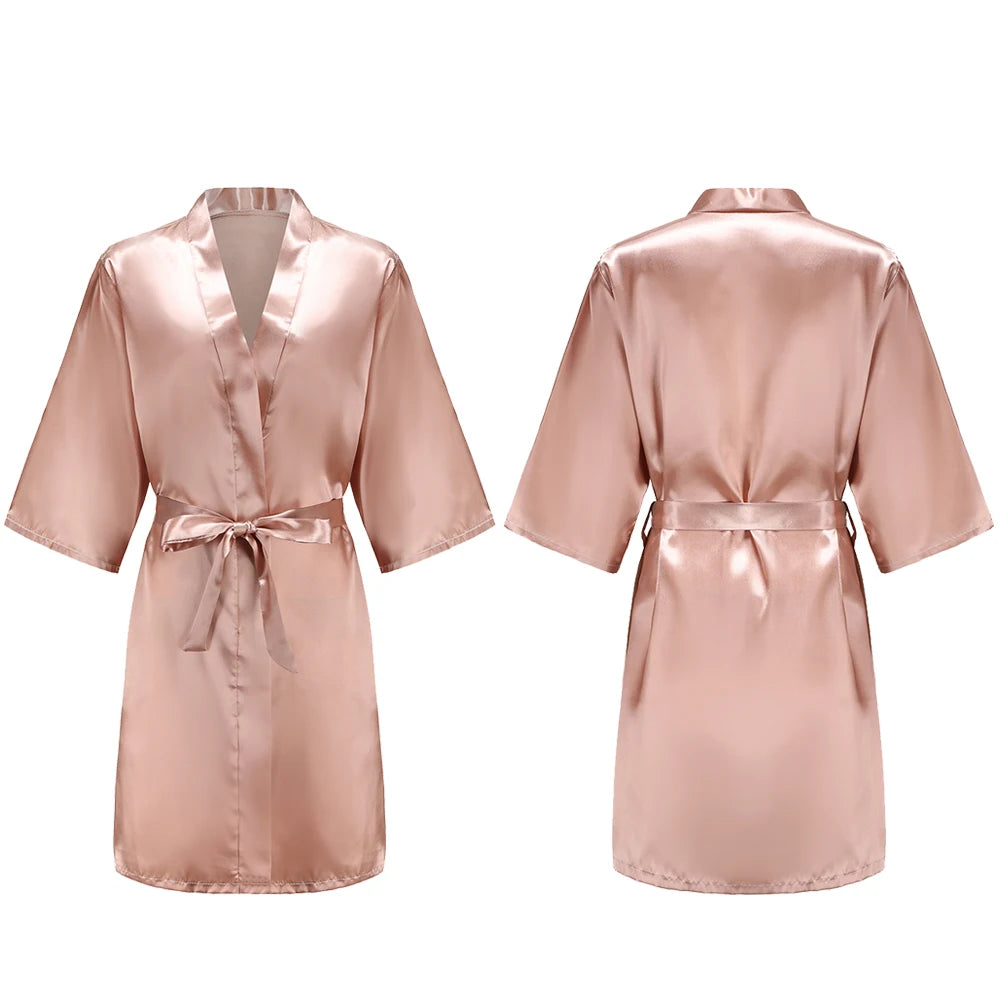 Pure Short Silky Robes