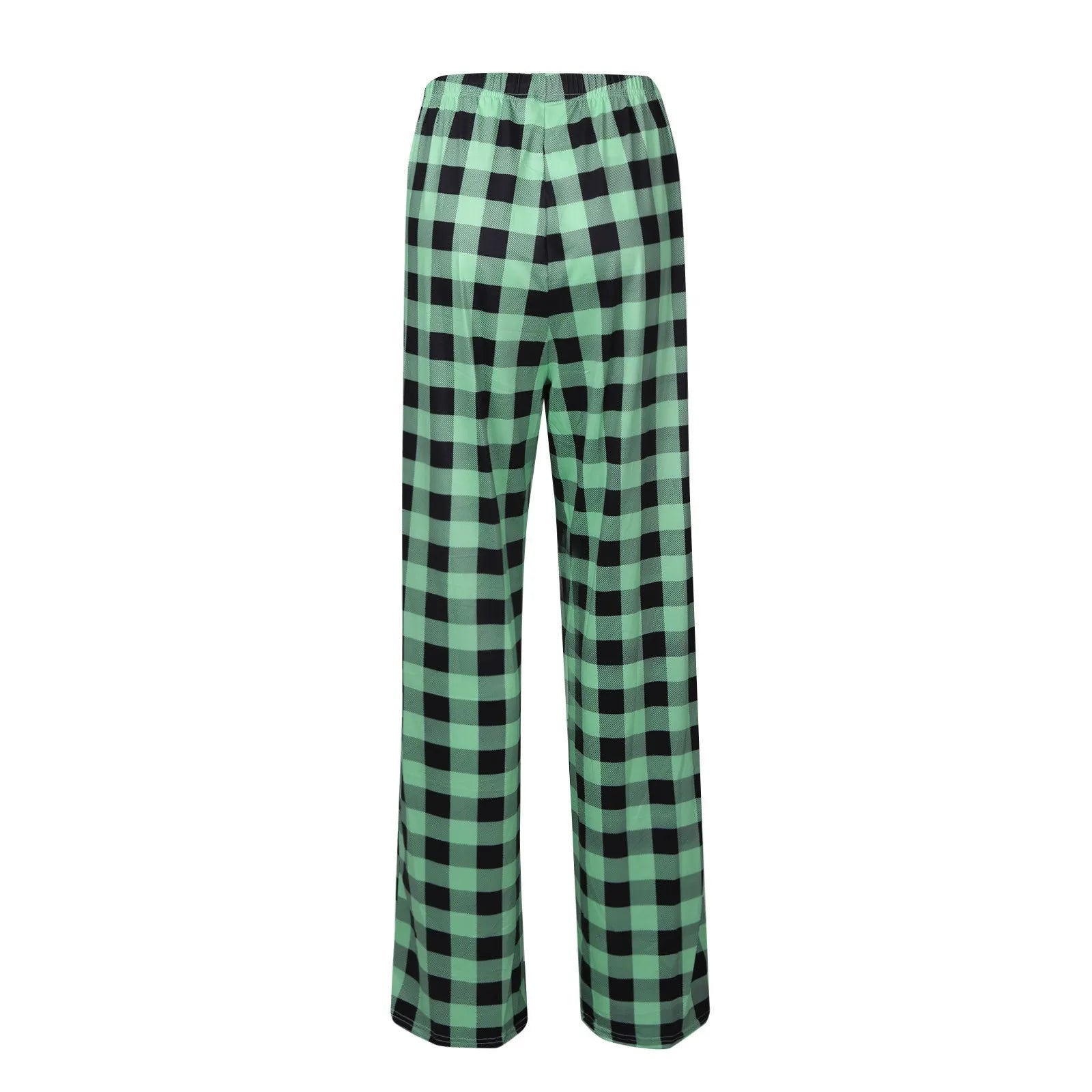 Plaid Cotton Loose Ladies Pajama Pants