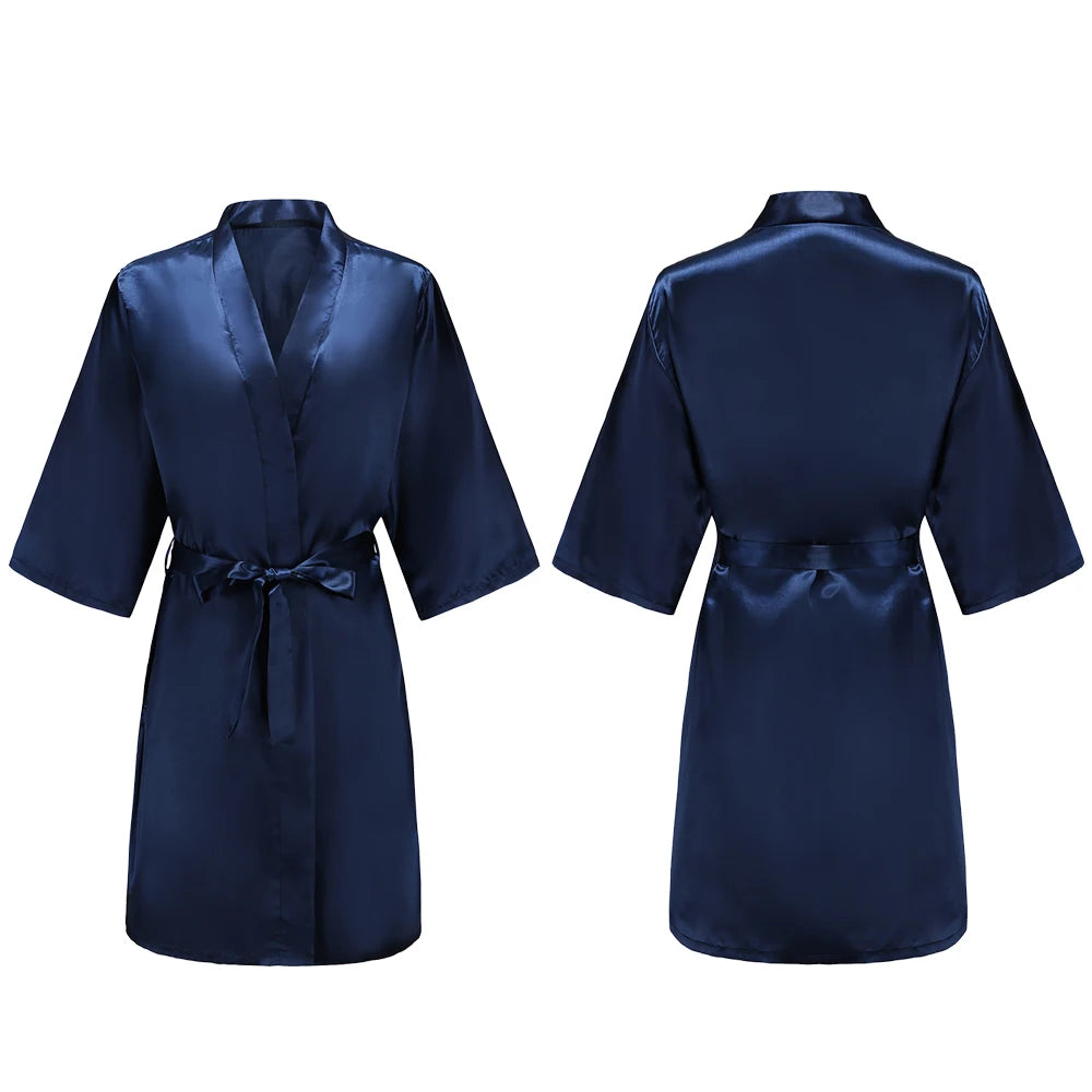 Pure Short Silky Robes