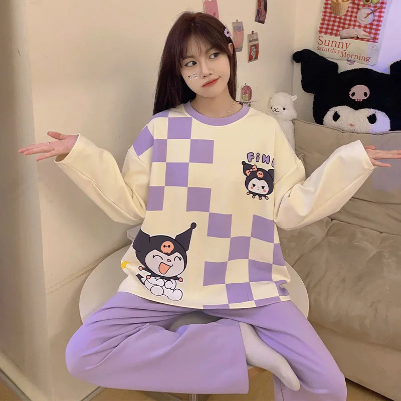 Long-sleeved Pants Leisure Cotton Homewear