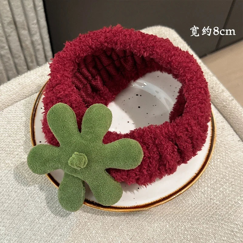 Fruits and Animal Ears Cartoons Face Wash Hair Bands 2pcs/set