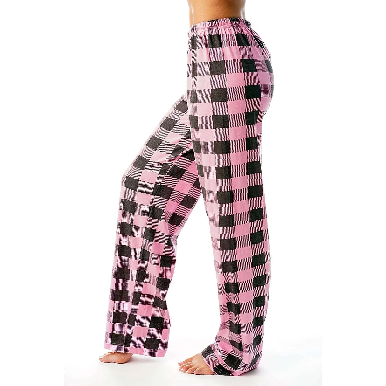 Plaid Cotton Loose Ladies Pajama Pants