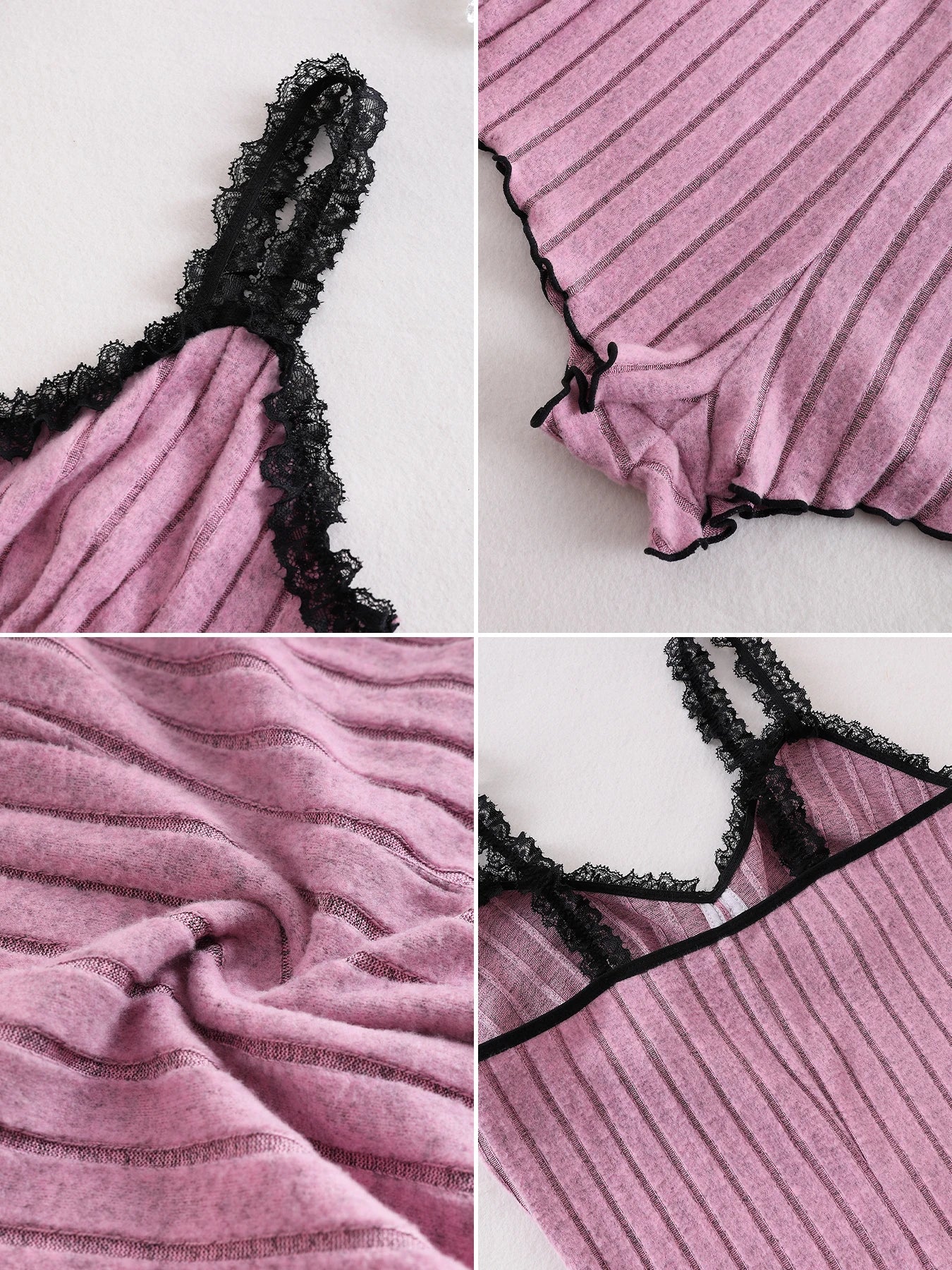 Pink Sleeveless One-piece Sleepwear