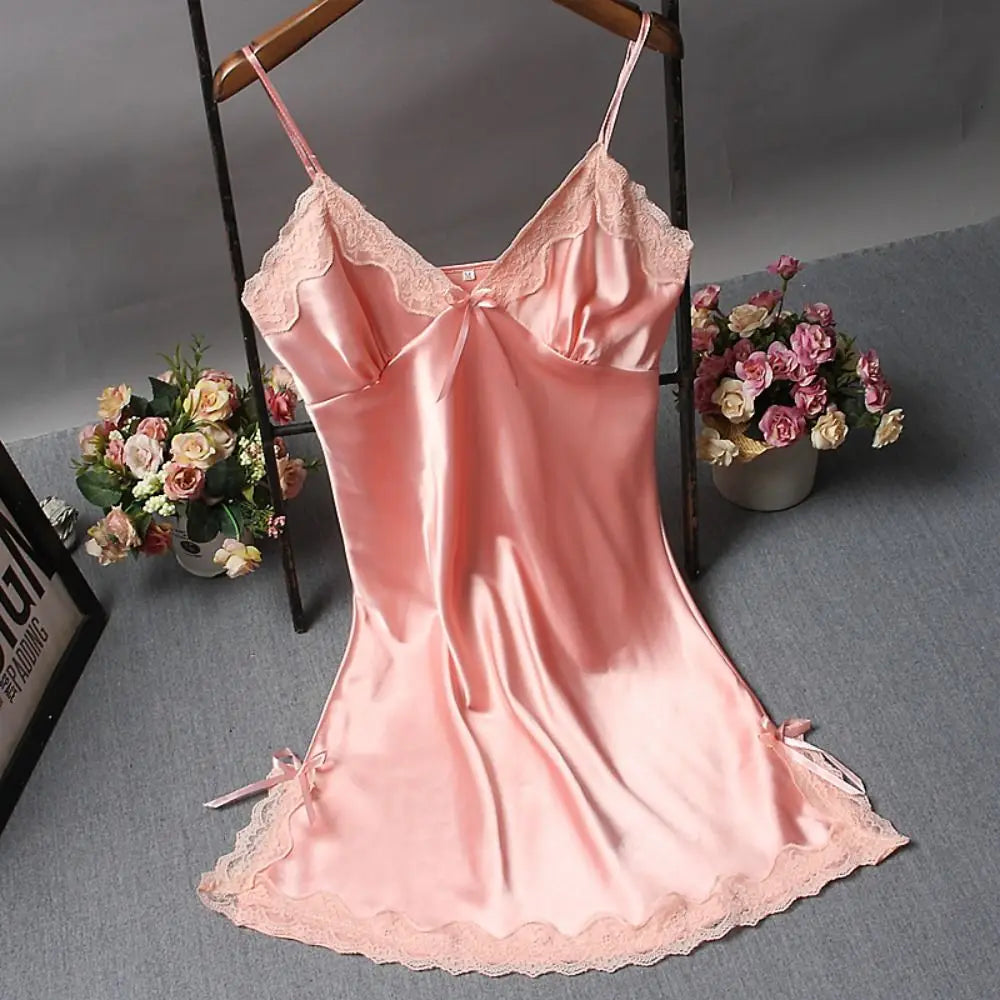 Sexy Lace Patchwork Lingerie Nighty