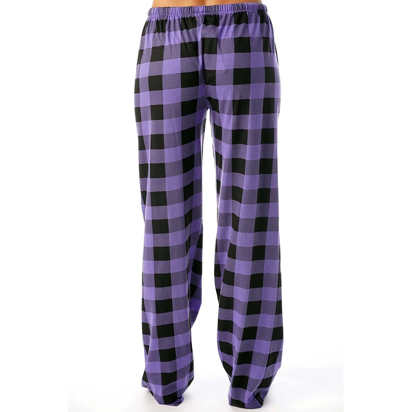 Plaid Cotton Loose Ladies Pajama Pants