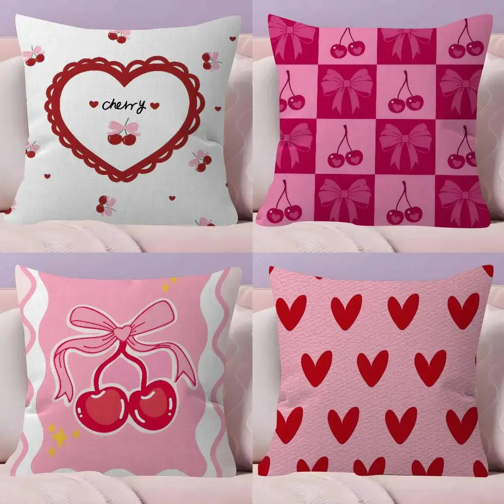 Pink Decoration Pillow Cover